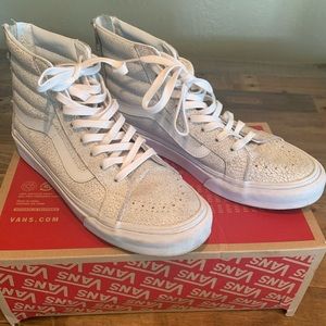 White hightop vans